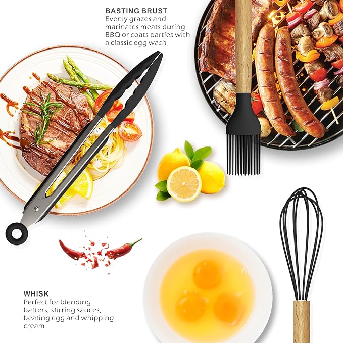 oannao Silicone Cooking Utensils Set - Image 4