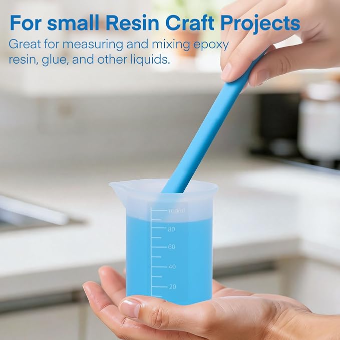 Gartful 250ml & 100ml Silicone Measuring Cups, Silicone Mixing Cups - Image 6