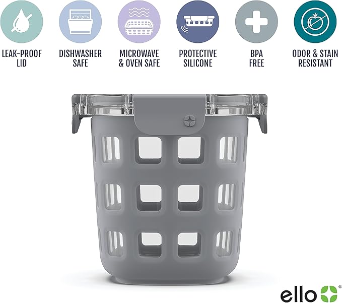 Ello Duraglass Meal Prep Container- Glass Food Storage Container - Image 3