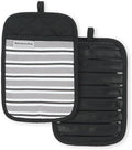 KITCHENAID Albany Pot Holder 2-Pack Set, Matte Black by KitchenAid