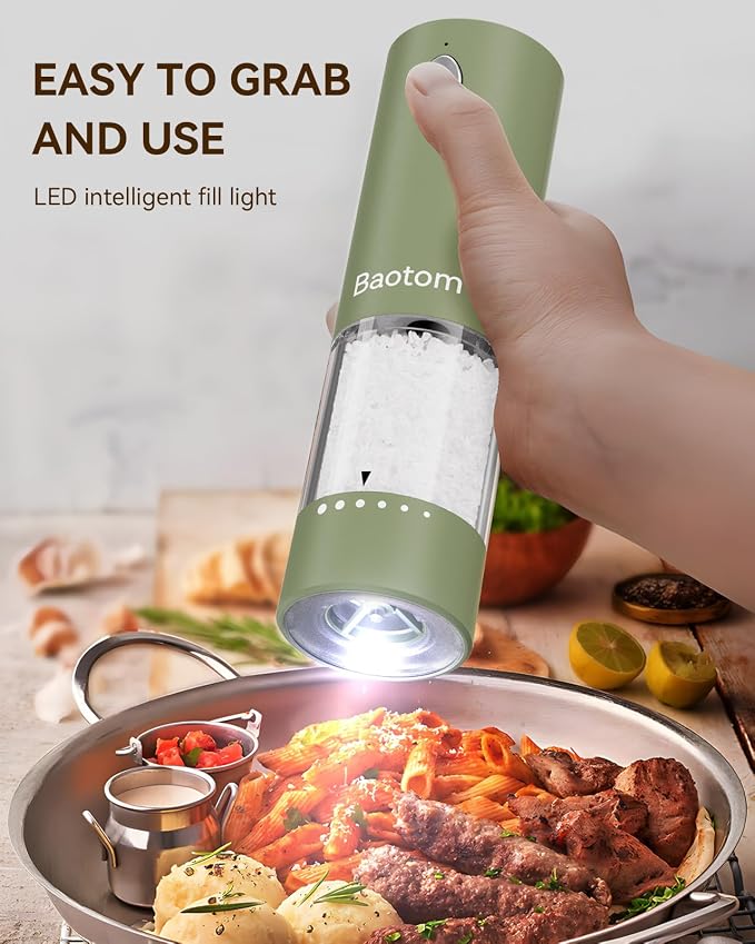 Electric Salt and Pepper Grinder Set - Image 5