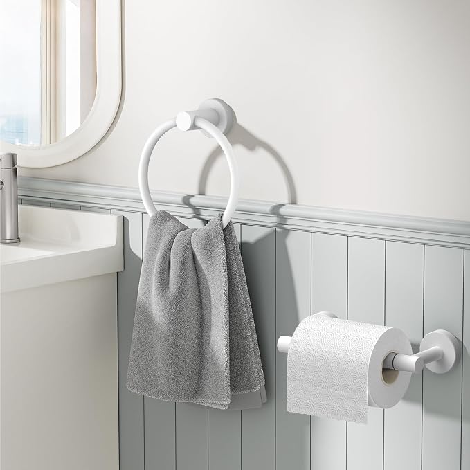 FORIOUS Toilet Paper Holder Wall Mount, SUS304 Stainless Steel Double Post - Image 2