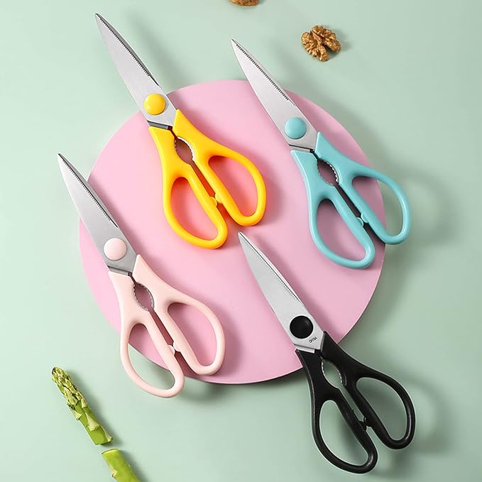 Light Green Kitchen Shears, Rkqoa Kitchen Scissors Heavy Duty Cooking Scissors - Image 2