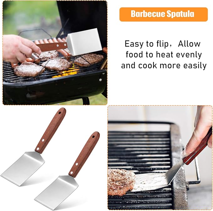 Newtay 2 Pieces Small Brownie Cookie Spatula Metal Stainless Steel Spatula - Image 5