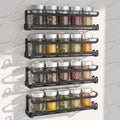 LUCYCAZ 4 Pack Wall Mounted Spice Rack by LUCYCAZ