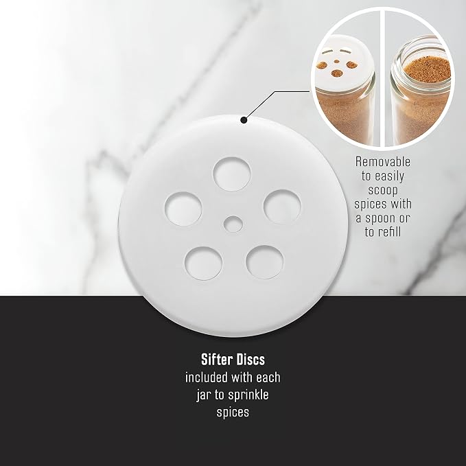Kamenstein 16 Jar Warner Revolving Countertop Spice Rack Organizer - Image 6