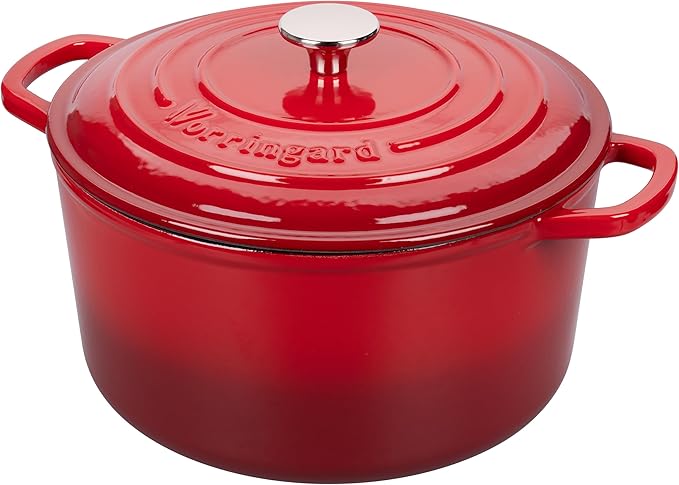 VORRINGARD Enameled Cast Iron Dutch Oven Pot - Image 5