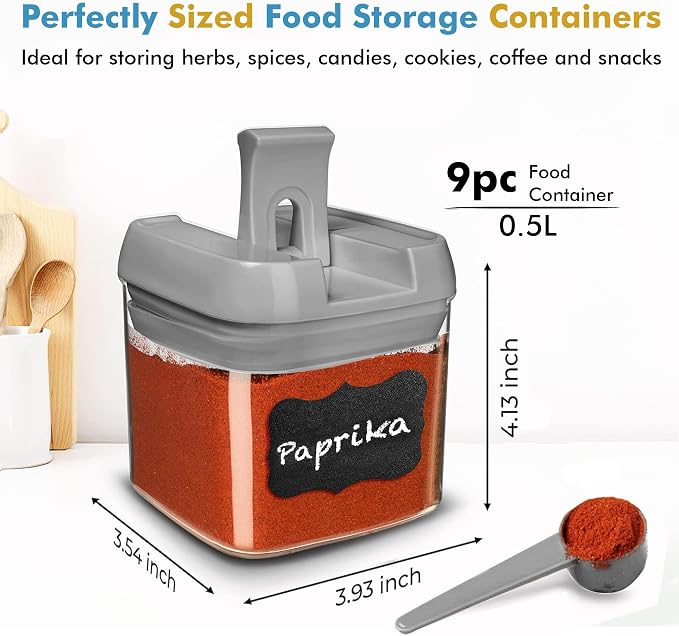 Shazo 9 PC Airtight Food Storage Containers - Image 3