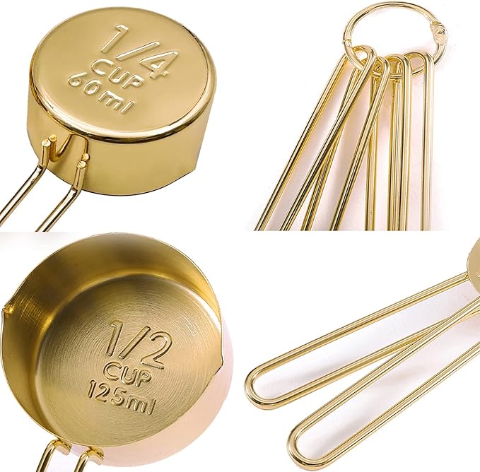 Gold Measuring Cups and Spoons Set - Image 7