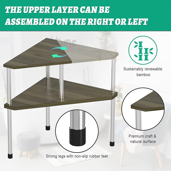 Weenson Bathroom Counter Organizer Corner Shelf - Image 7