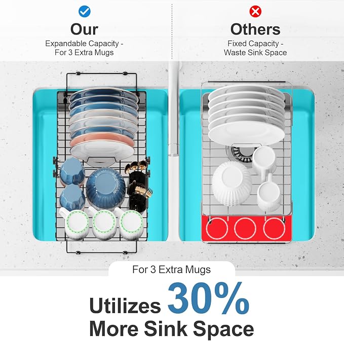 iSPECLE Expandable Dish Drying Rack - Image 5