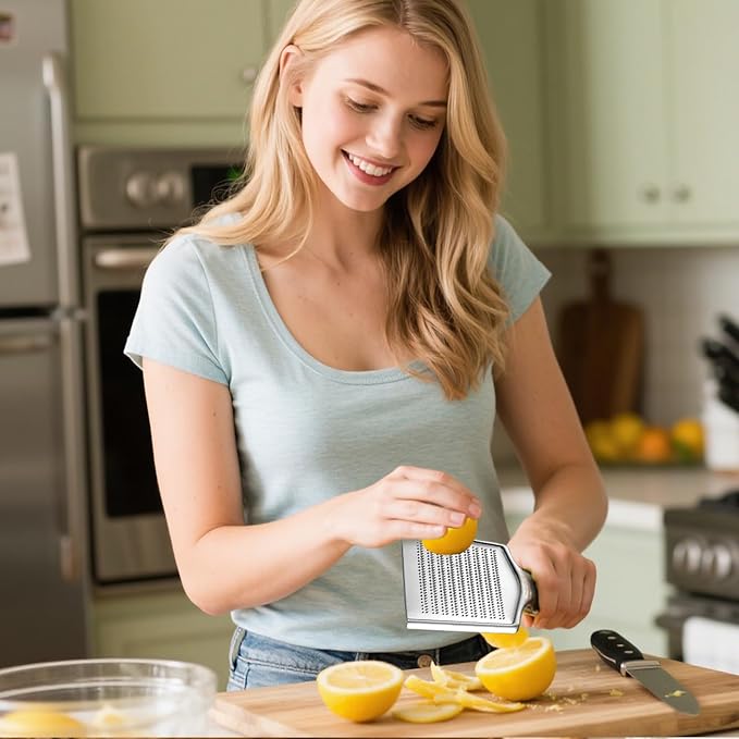 Ginger Grater Tool, Stainless Steel Grater Rustproof 8.46"x4.16" Large Size - Image 3