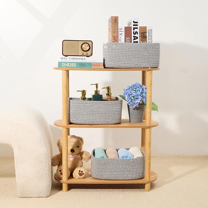 MiniArk Small Storage Baskets for Organizing | Closet Organizer Bins | Shelf - Image 6