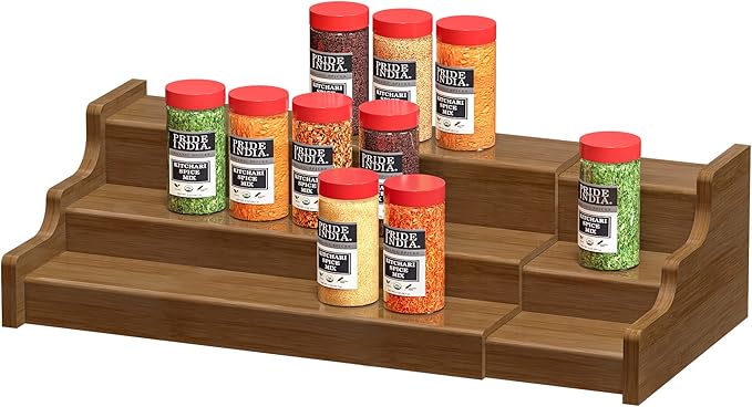 Bamboo Spice Rack Cabinet Organizer by ZriBamboo