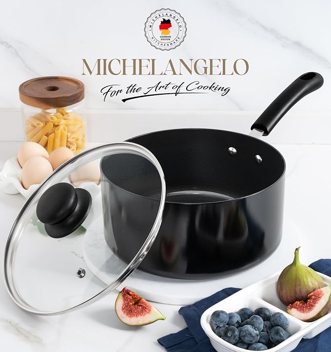 MICHELANGELO Nonstick Saucepan - Image 6