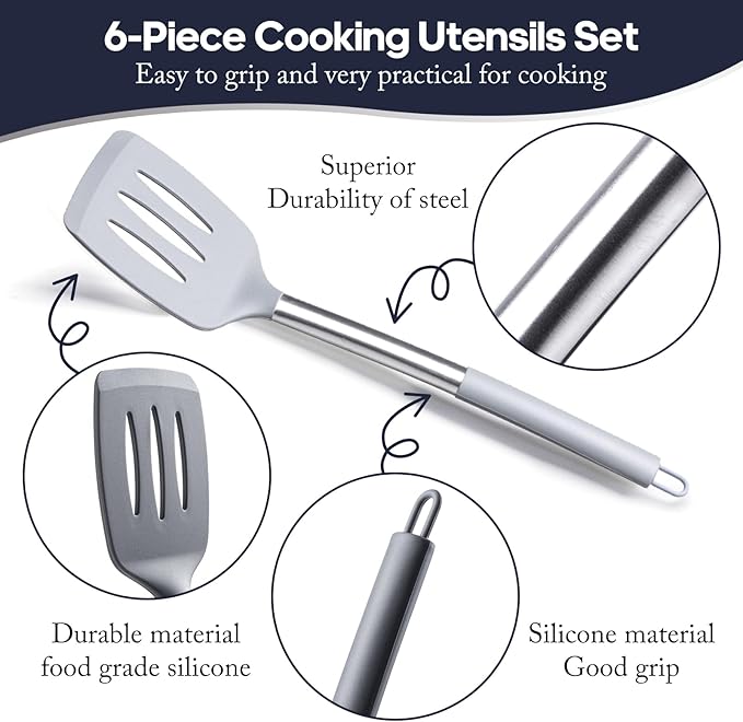 Silicone Kitchen Utensils Set - Image 3