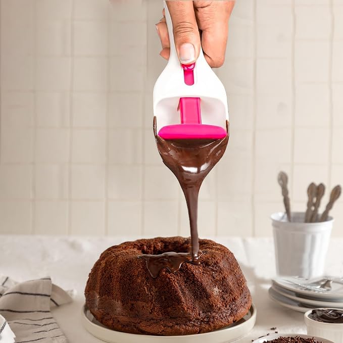 2Pcs Cupcake Scoop Batter Dispenser – One-Touch Sliding Button Dispenses Baking - Image 3
