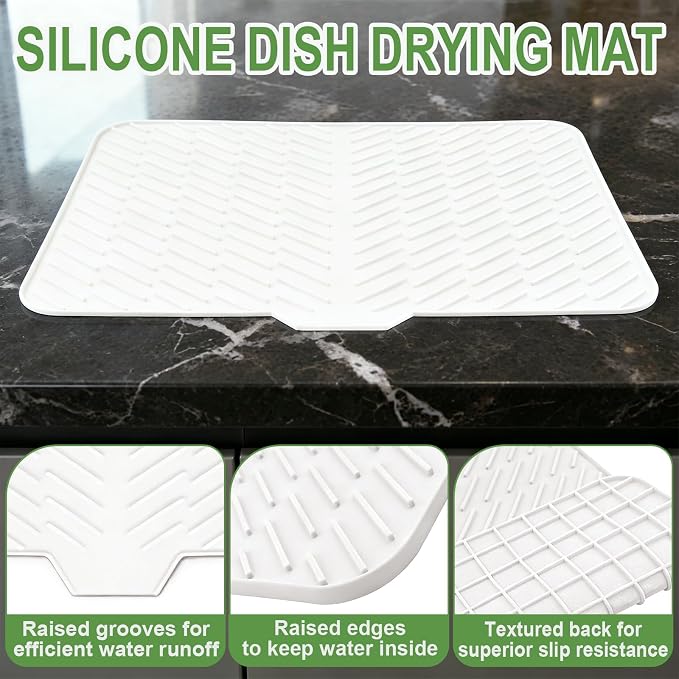 Silicone Drying Mat, Heat-Resistant, Eco-friendly, Hygienic Drying Pad - Image 4