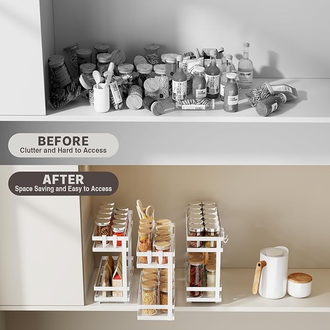 Magheo Pull Out Spice Rack Organizer - Image 4