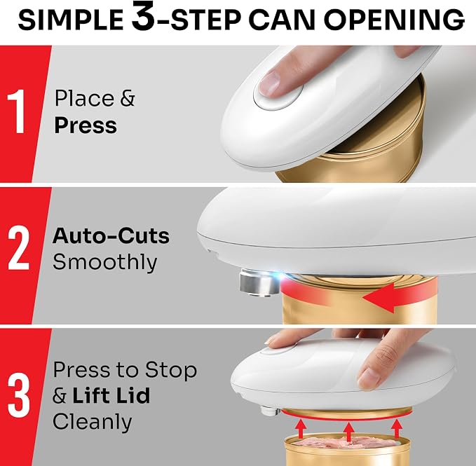 MUELLER HOME SmoothEdge Auto Electric Can Opener – Battery‑Operated One‑Touch w - Image 4