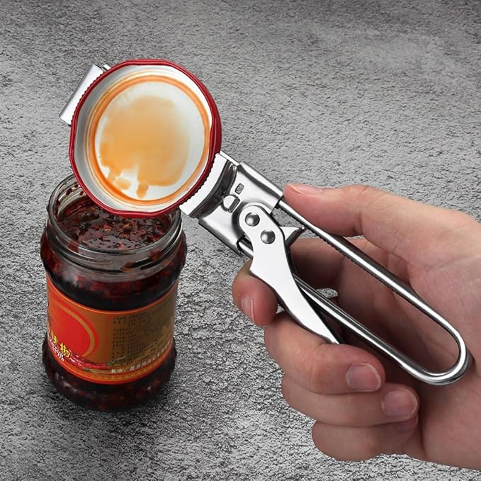 Master Jar & Bottle Opener, Adjustable Multifunctional Stainless Steel Can - Image 4