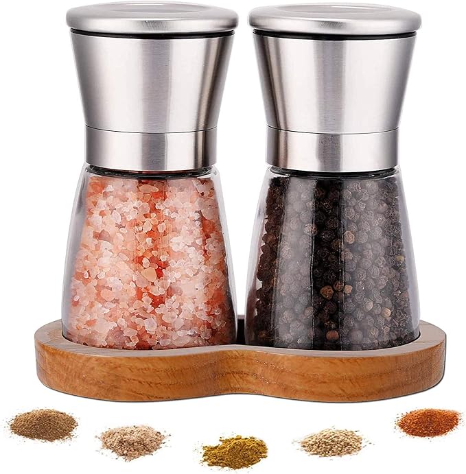 LessMo Salt and Pepper Grinder Set by LessMo