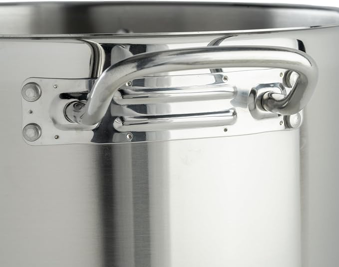 Winware Stainless 20-Quart Steel Stock Pot - Image 4