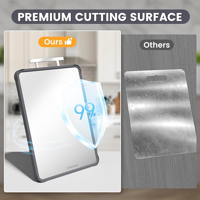Kikcoin 17"×11" 304 Stainless Steel Cutting Boards - Image 3