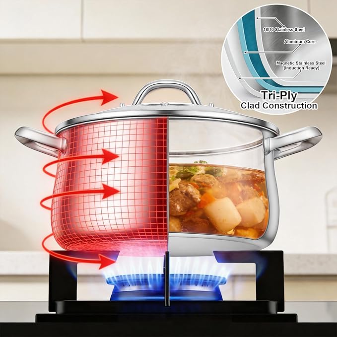 Tifanso Stainless Steel Stock Pot - Image 3