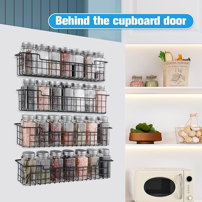 Spice Rack Organizer Wall Mount, Spice Organization Storage Shelf - Image 5