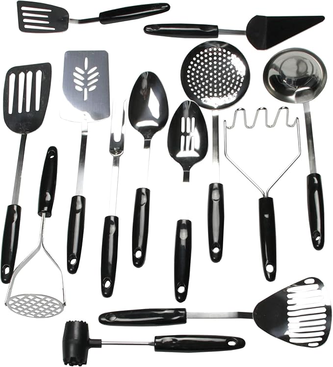 Chef Craft Select Meat Tenderizer, 9.5 inch, Stainless Steel/Black - Image 3