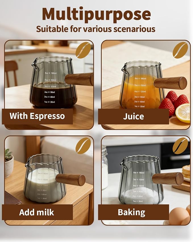 Espresso Measuring Cup 6 Oz, Espresso Glass Cups - Image 7