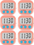 6 Pack Kitchen Timers Loud Ring Digital Timers by AOUCE