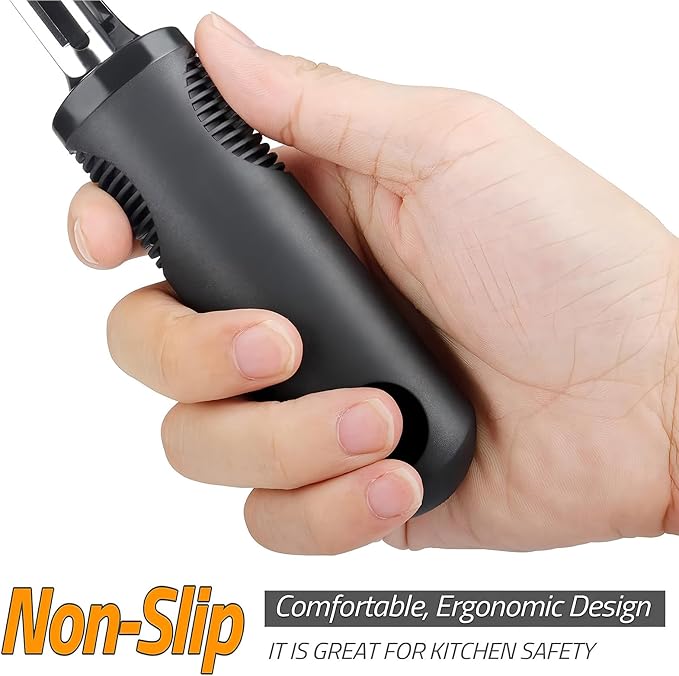 Swivel Vegetable Peeler with Non-Slip Ergonomic Handle, Rust-Proof Steel Blades - Image 4