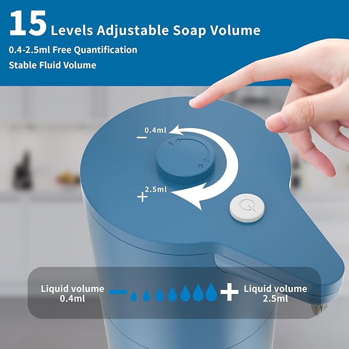 Automatic Soap Dispenser Touchless, Hands-Free, Long Battery Life, Compatible - Image 2