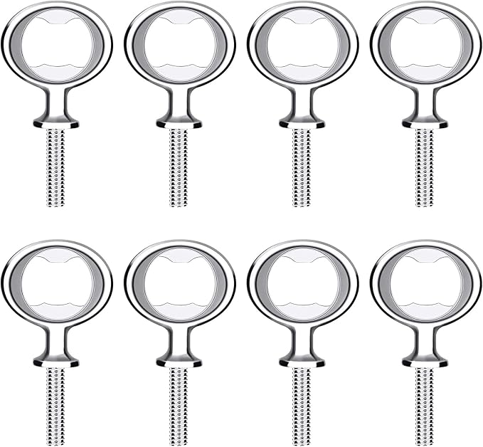 Metal Bottle Opener Kits 8 Pack Blank Stainless Steel Bottle Opener Insert Kits by Ohiyoo