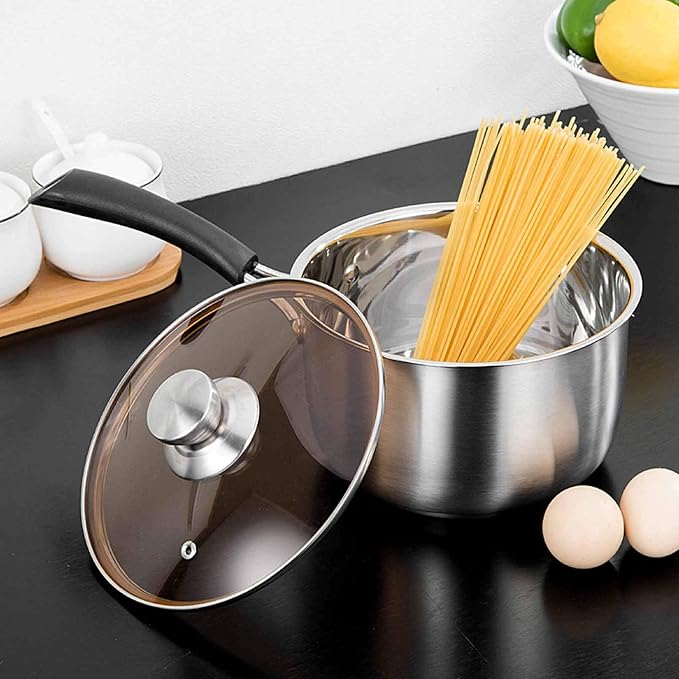 TeamFar 1 Quart Saucepan, Stainless Steel Saucepan - Image 4