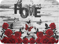 Red Rose Dish Drying Mat 18x24 inch Romantic Floral Absorbent Microfiber Sink by Giwawa
