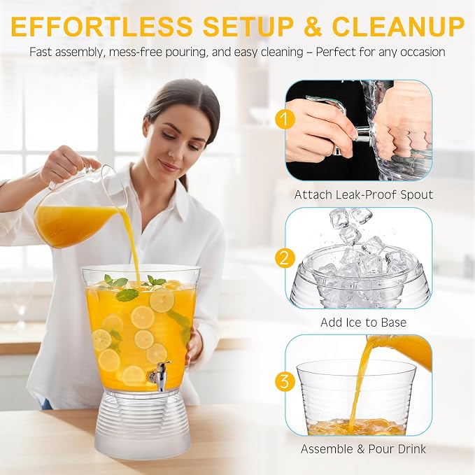 Nuenen 2 Sets of 2.6 Gallon Beverage Dispensers - Image 5