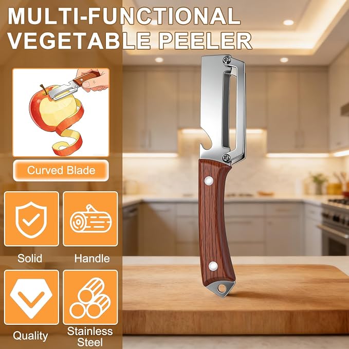 2PCS Multifunctional Vegetable Peeler, 2 in 1 Multi Functional Vegetable Peeler - Image 2