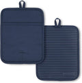 KitchenAid Ribbed Soft Silicone Pot Holder 2-Pack Set, Ink Blue by KitchenAid