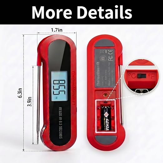 Professional 3X Faster 0.5sec Instant Read Meat Thermometer Digital, High - Image 7