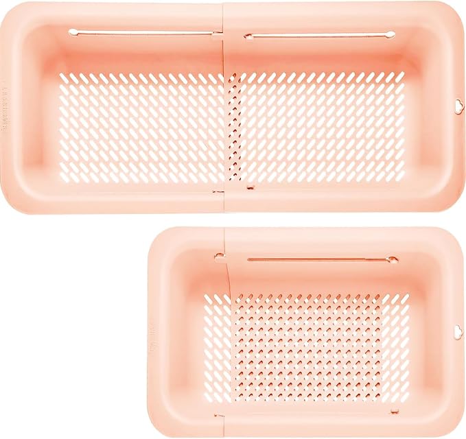 LASSHSWA Collapsible Colander for Kitchen, Over the Sink Strainer Basket for by LASSHSWA
