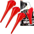 3-Pack Long-Neck Oil Funnels, Gas & Transmission Fluid by Cartisen
