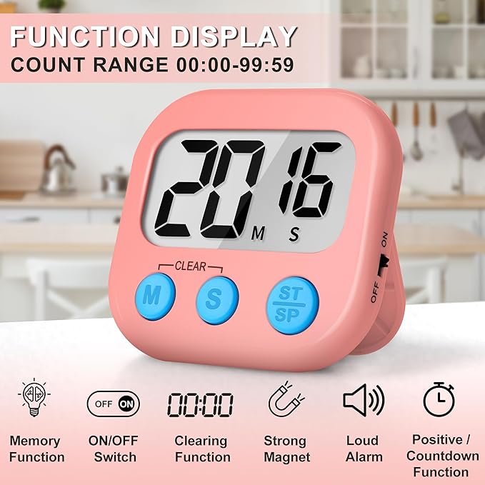 ZILLEEN Classroom Timer for Kids Teachers 2 Pack Digital Timers - Image 4