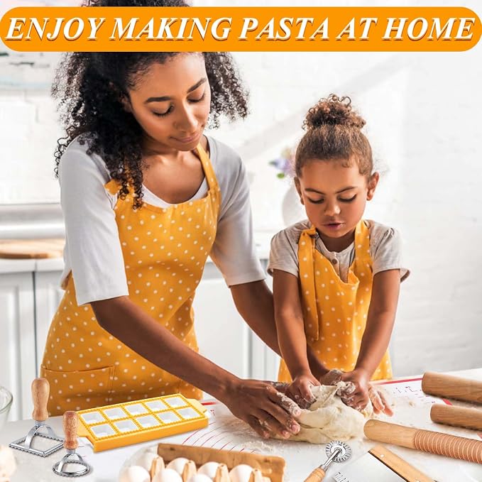 Pasta Making Tools, 10 Piece Wood Pasta Making Kit - Image 8