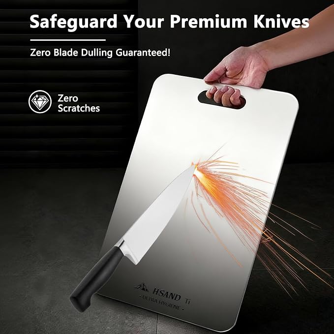 3-Pack Titanium Cutting Board Set, Non-Slip & Double-Sided Design, 100% Pure - Image 6