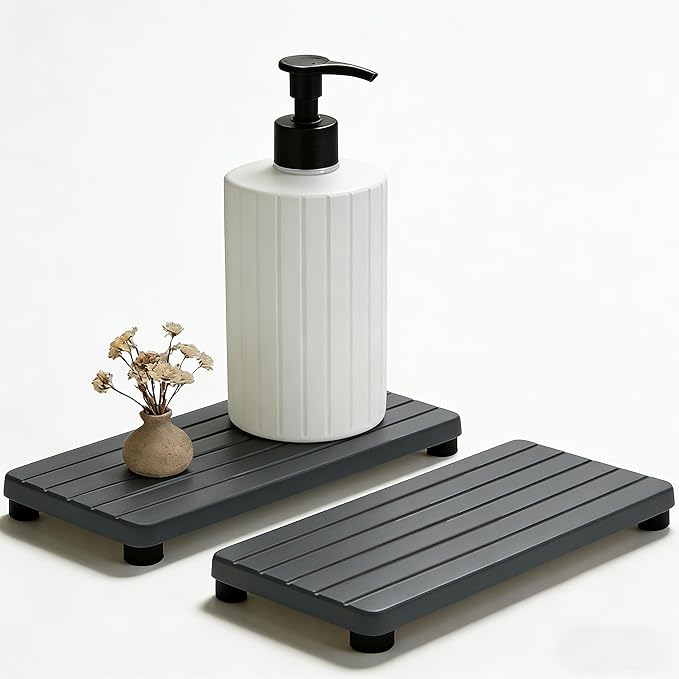 2PCS Stone Drying Tray, Water Absorbing Stone Tray by Unknown