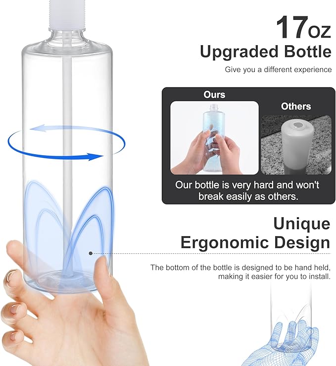 GAGALIFE Sink Soap Dispenser Matte Black, Built in Soap Dispenser - Image 7