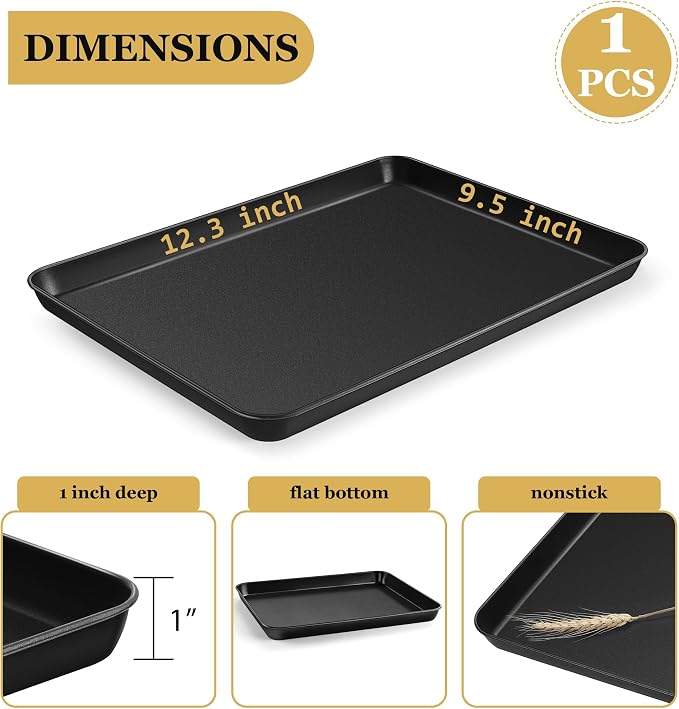 E-far 12.3x9.5x1 Inch Cookie Sheet - Image 2